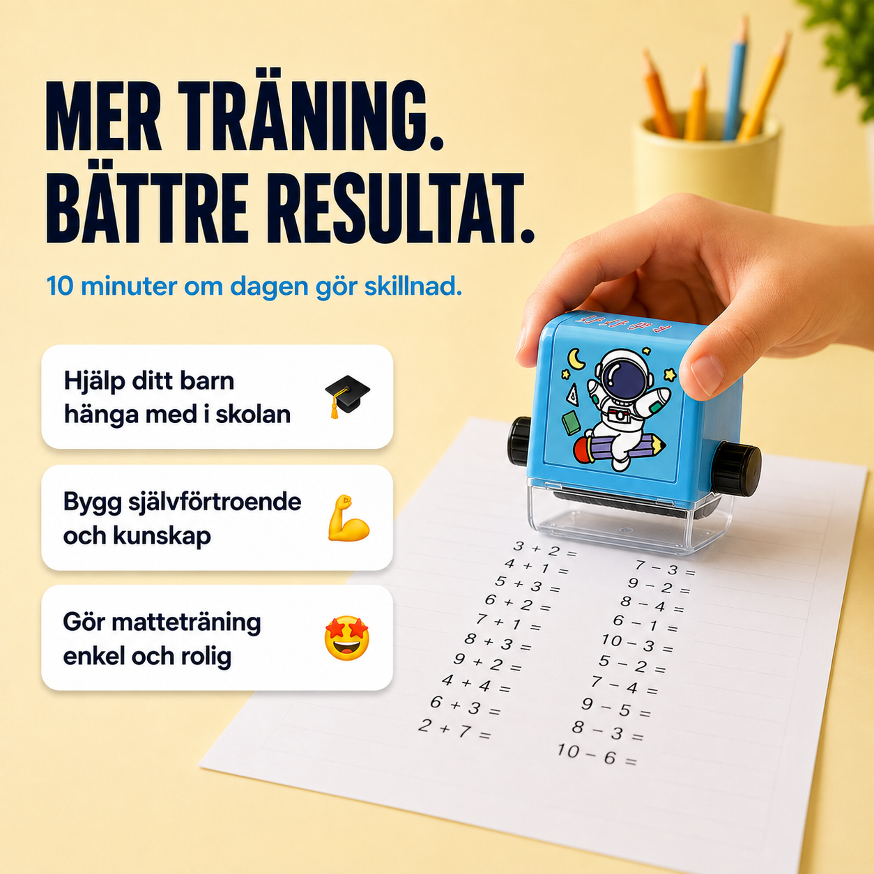 RäkneRullen™ – Träna plus & minus