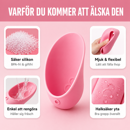 Drickskål som passar alla PET-flaskor